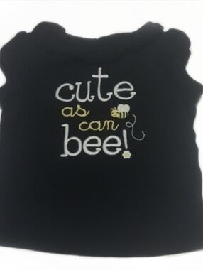 Gymboree Bee Ruffled Neck Short Sleeve Tee 6-12M